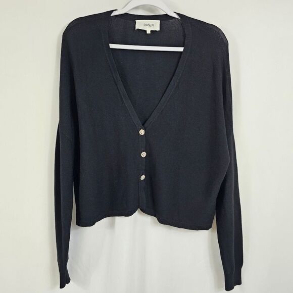 ba&sh Lady Cardigan in Black - Size 1 (Small) - Picture 1 of 11